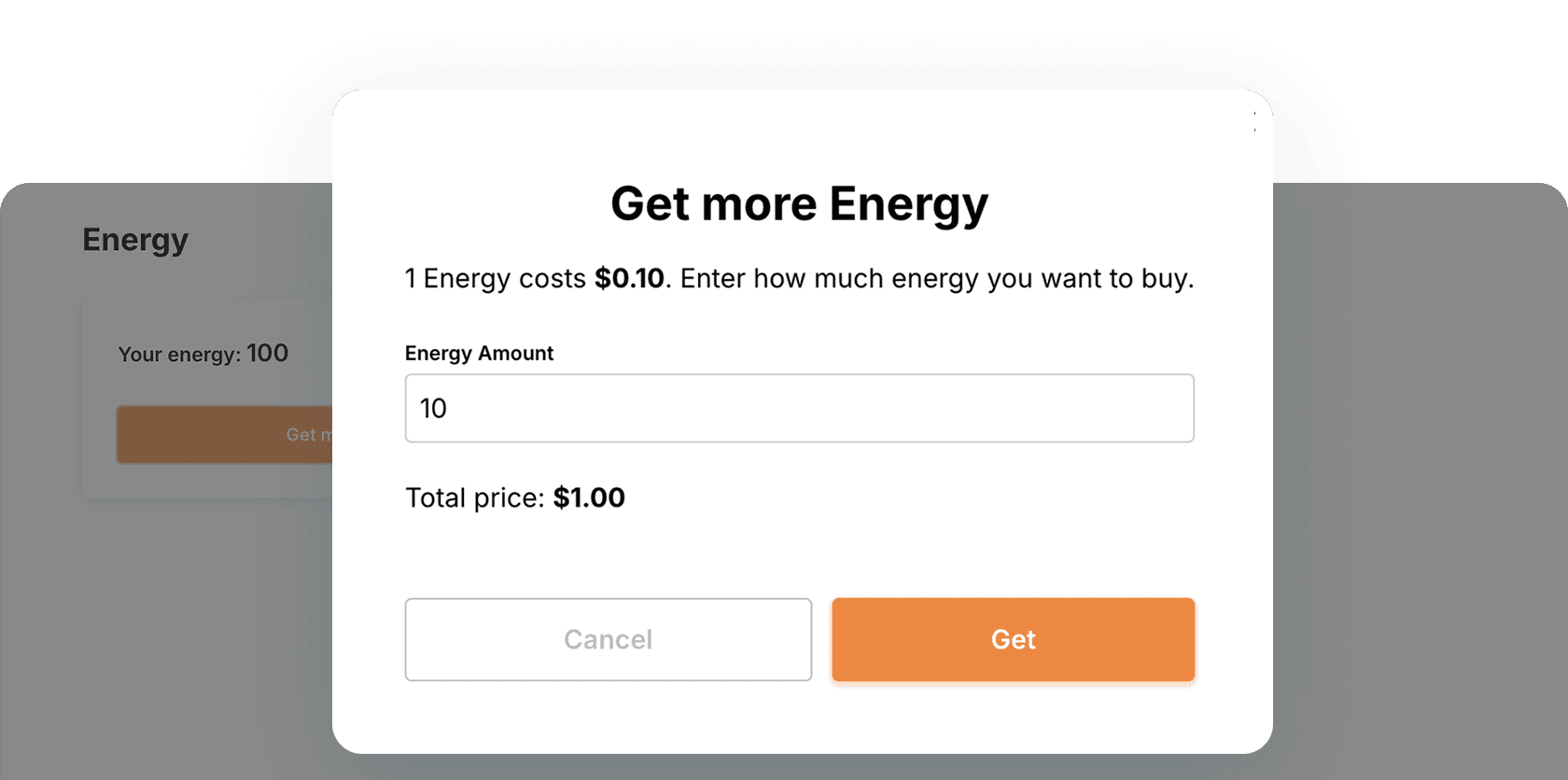 Energy System module screenshot